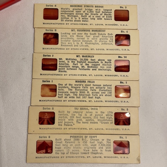 Vintage Stori-Views Stereo Viewer Wonders of World - Picture 6 of 11